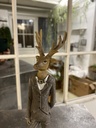 Hirschfigur "Mann im Anzug" klein