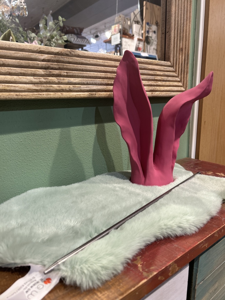 Hasenohren mit Stecker pink