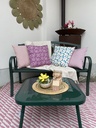 Outdoorkissen (pink gestreift)