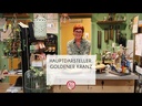 Kranz Holz gold groß