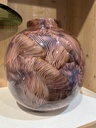 Metall-Vase "Milos" braun-hellbraun