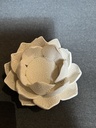 Teelichthalter Porzellan "FLORINA" creme