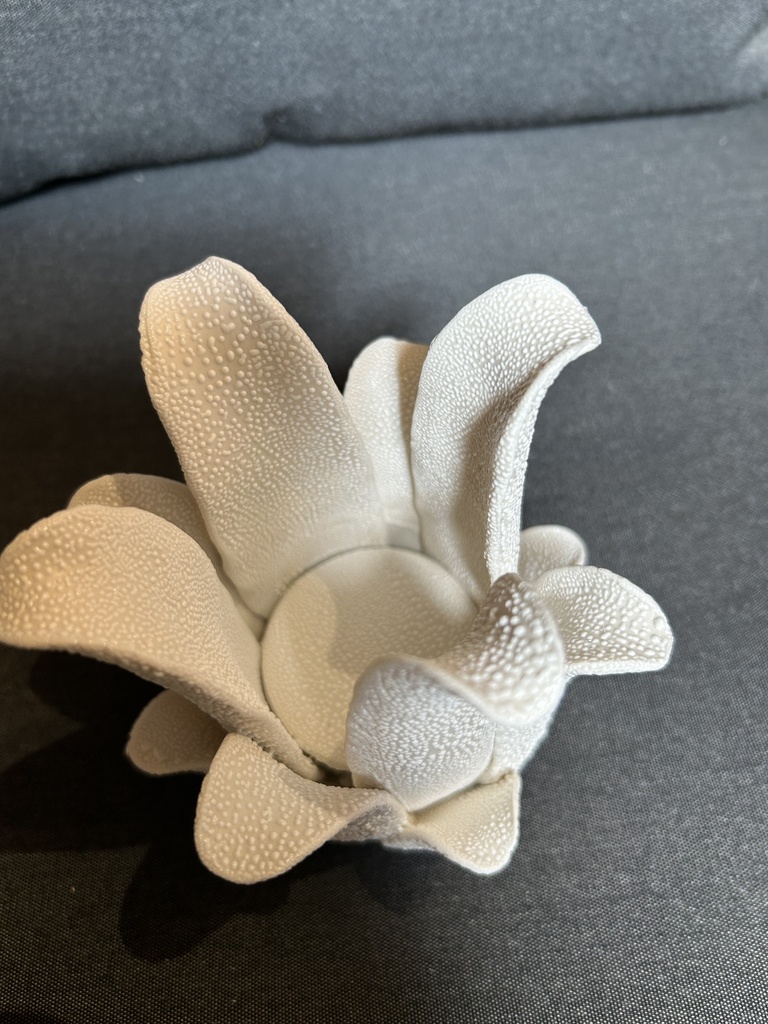 Teelichthalter Porzellan beige