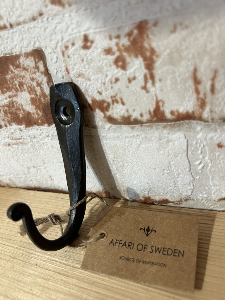 Wand-Haken einfach, schwarz