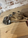 Messbecher-Set, natur/silberfarben