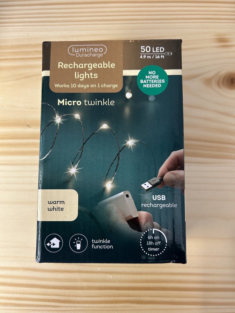 Lichterkette aufladbar