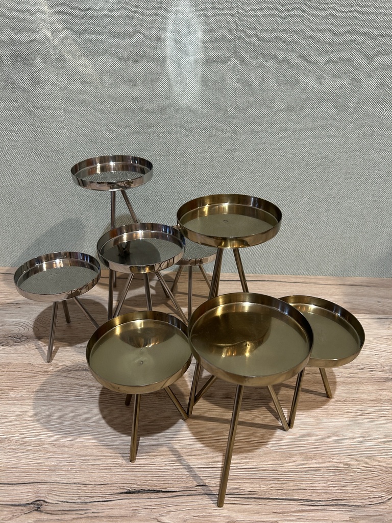 Teelichthalter Edelstahl 4er