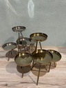 Teelichthalter Edelstahl 4er