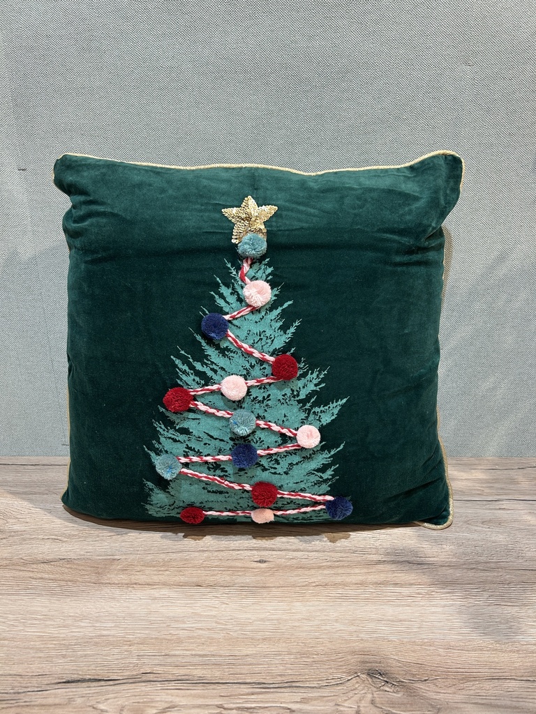 Kissen Weihnachtsbaum mit Füllung