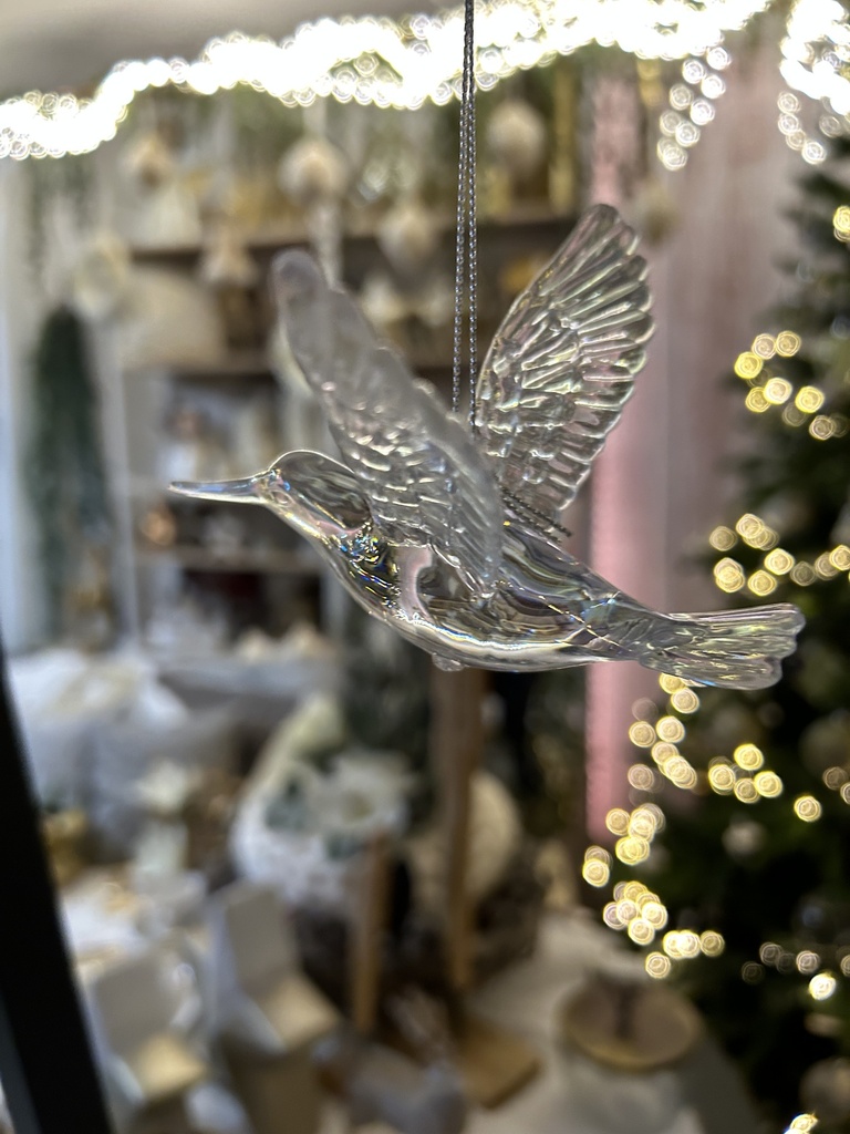 Weihnachtsanhänger Kolibri irisierend