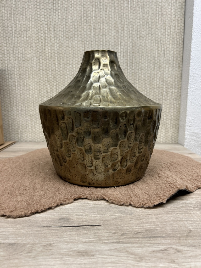 Aluminium-Vase Gold