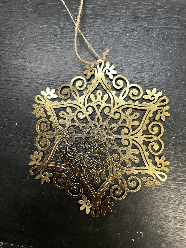 Dekoanhänger Ornament gold