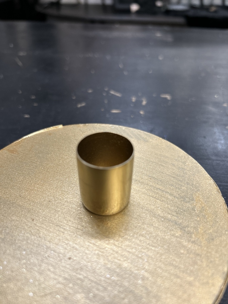 Magnet Kerzenhalter gold