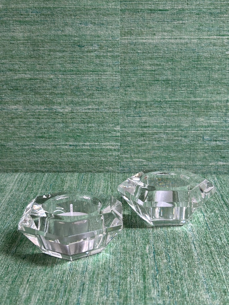 Teelichthalter Glas