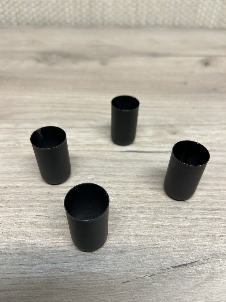 Kerzenhalter Magnet schwarz 4er Set