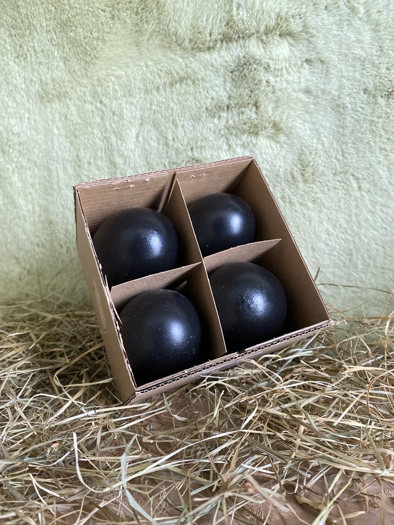 Ostereier 4er Set schwarz