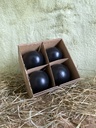 Ostereier 4er Set schwarz