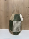 Laterne Seildesign grün-natur 24cm
