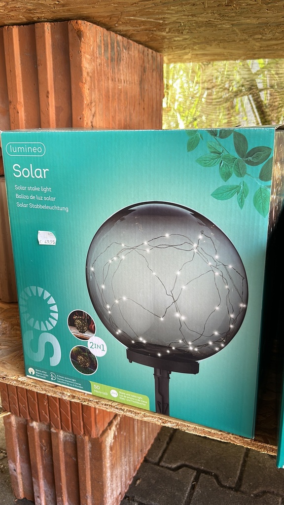 Solarkugel Kunststoff schwarz