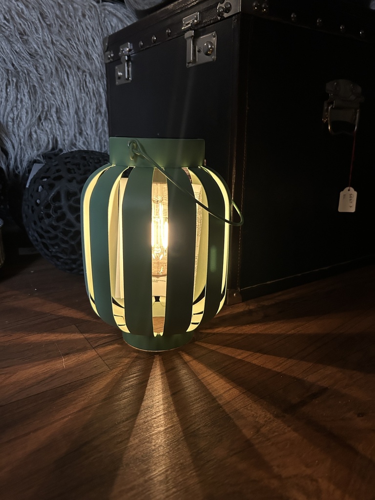 Solar Windlicht Metall warmweiß