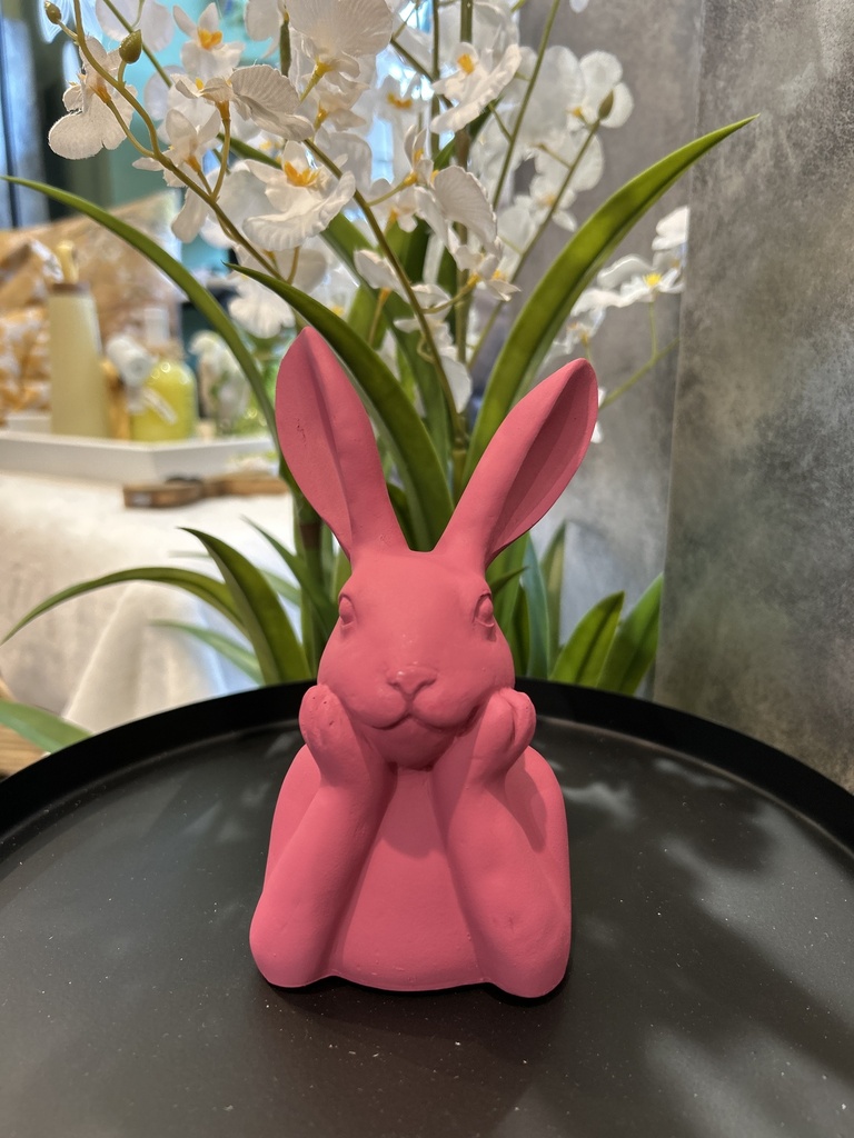 Hasen Büste pink