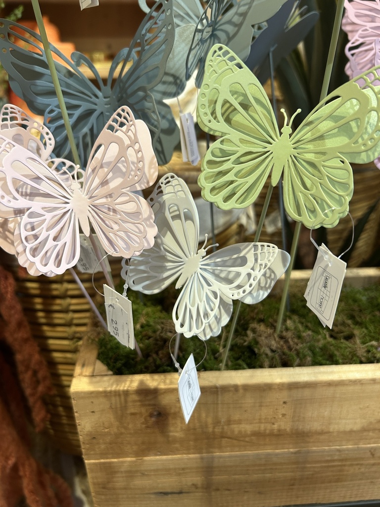 Metallstecker Schmetterling