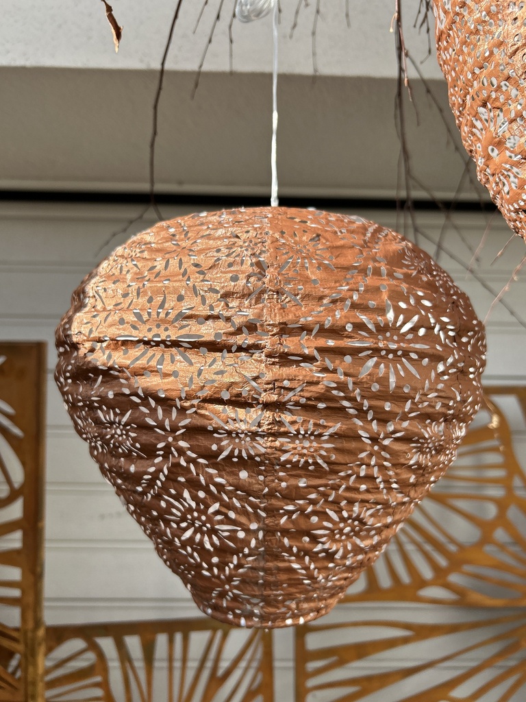 Solar Lampion braun