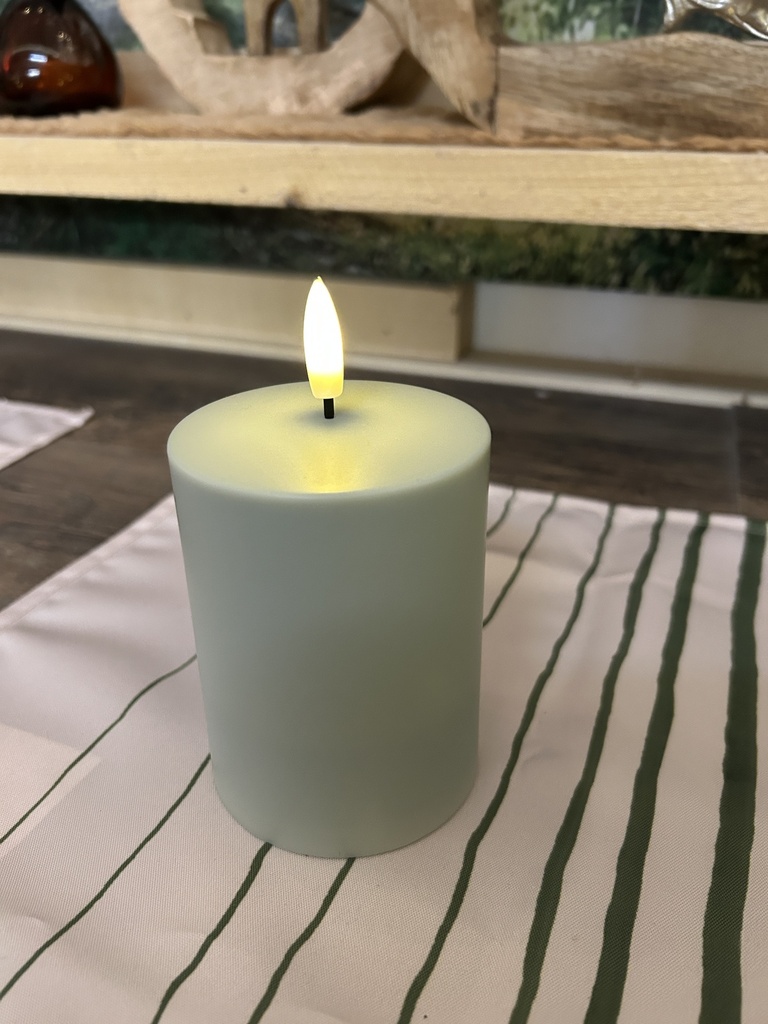 Solar Stumpenkerze Kunststoff Outdoor