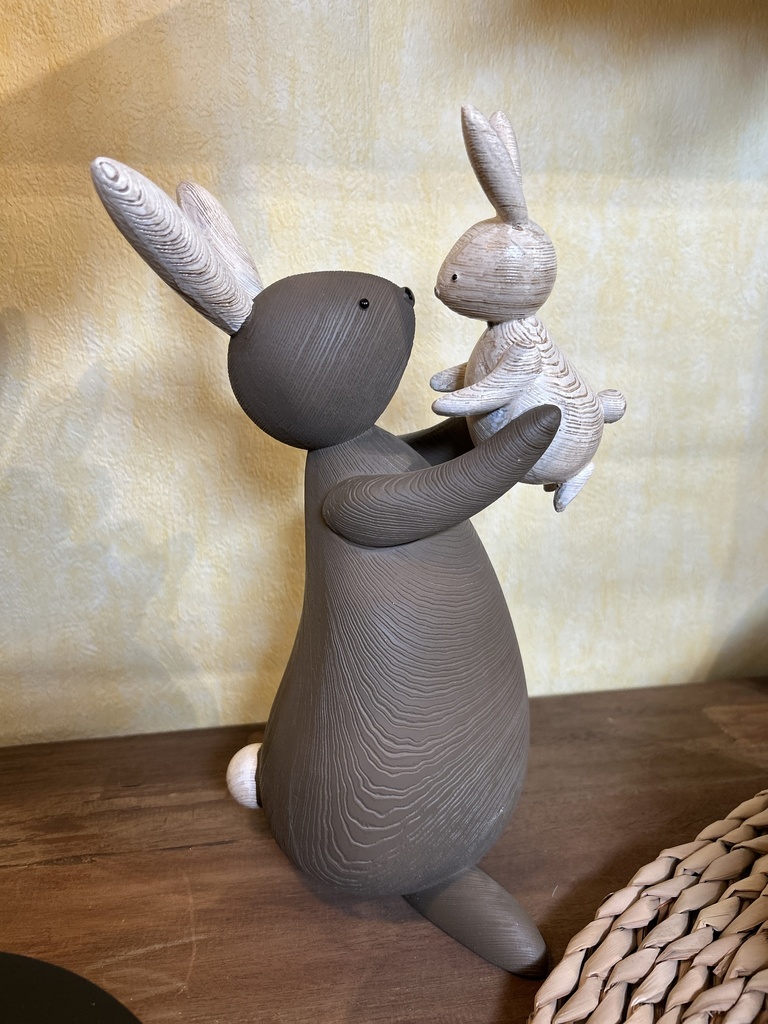 Hasenfigur (Mutter mit Kind)