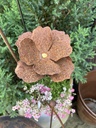 Gartenstecker Mohn mit Goldmitte