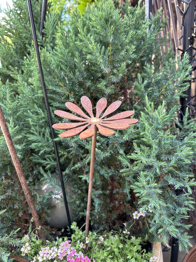 Gartenstecker Margerite "Daisy" mit Goldpunkt