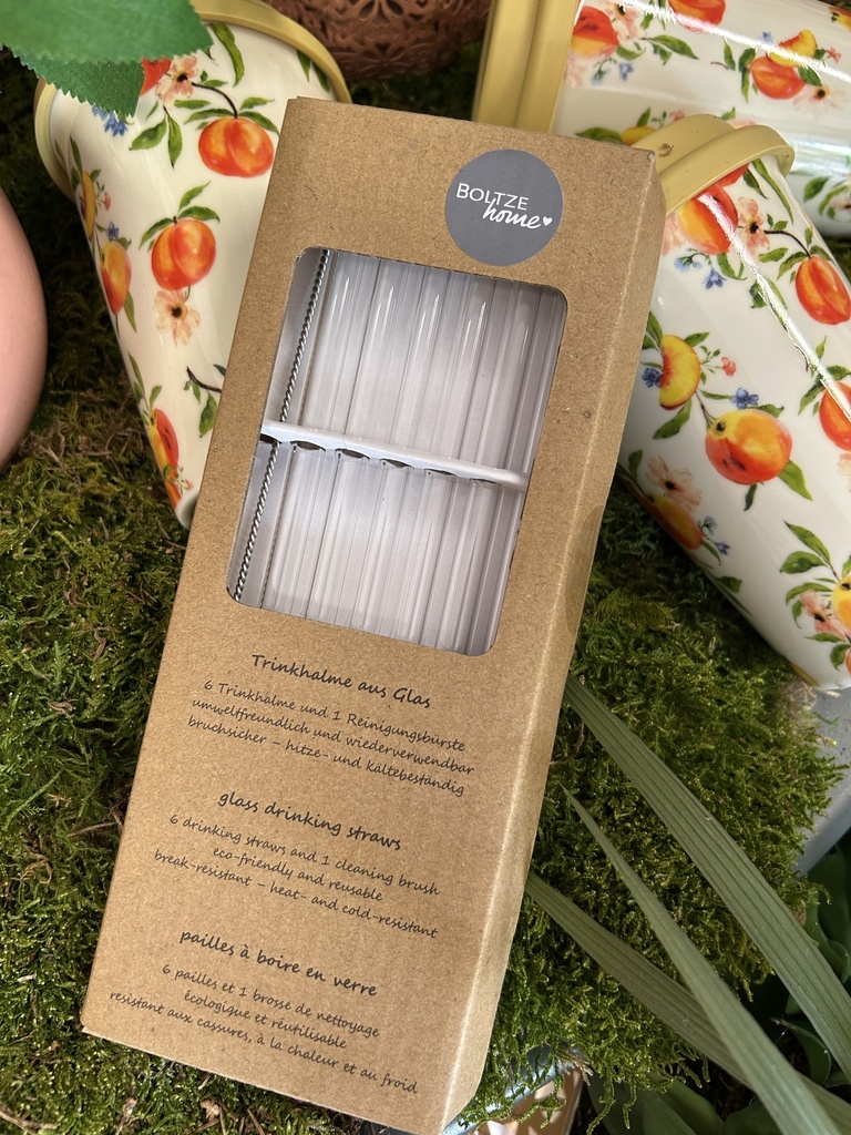 Trinkhalme aus Glas