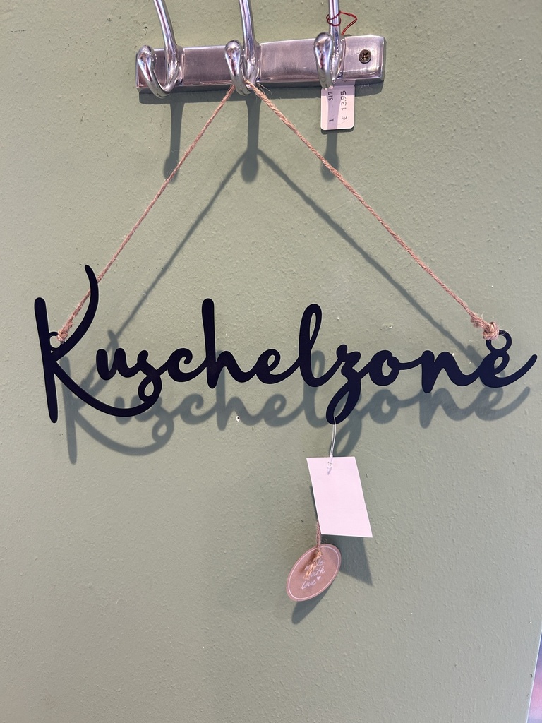 Schild Kuschelzone