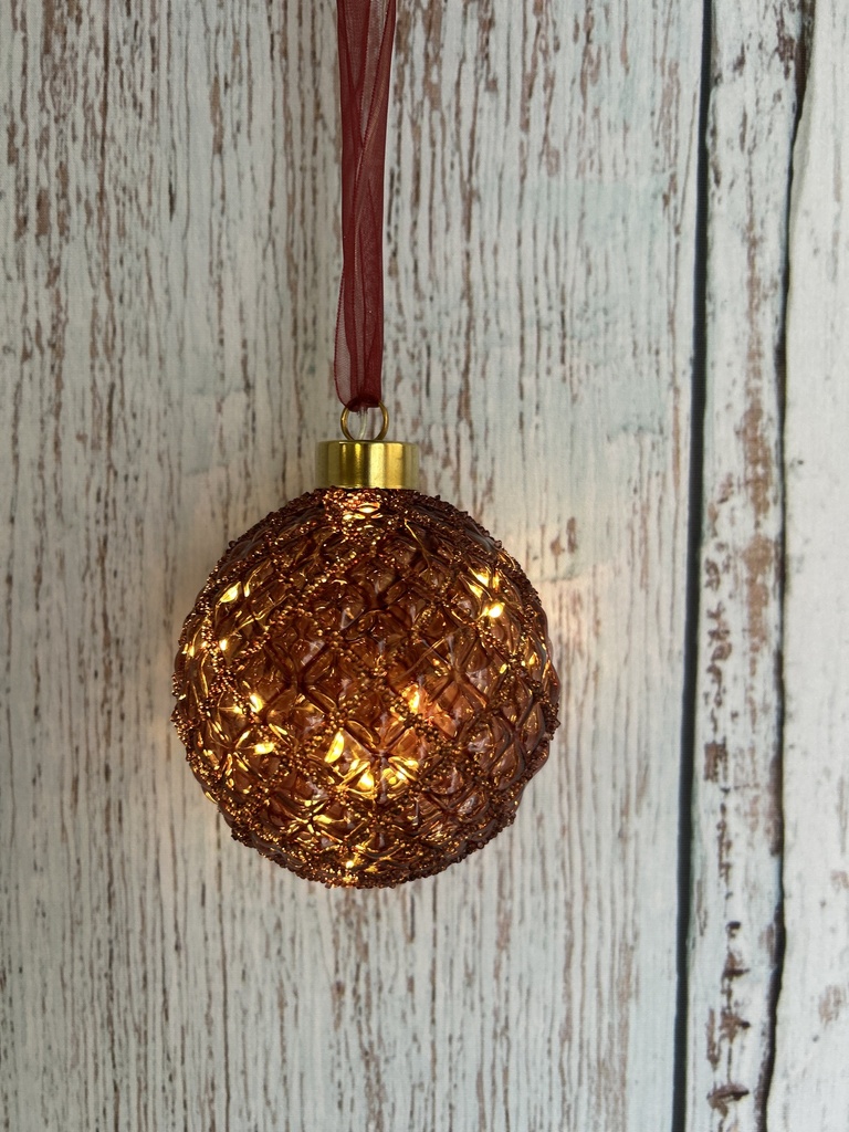 Kugel LED rot klein