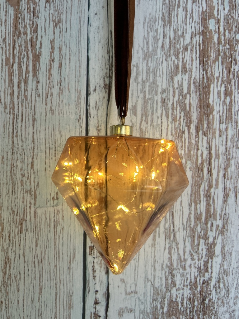 Diamant Tropfen LED orange
