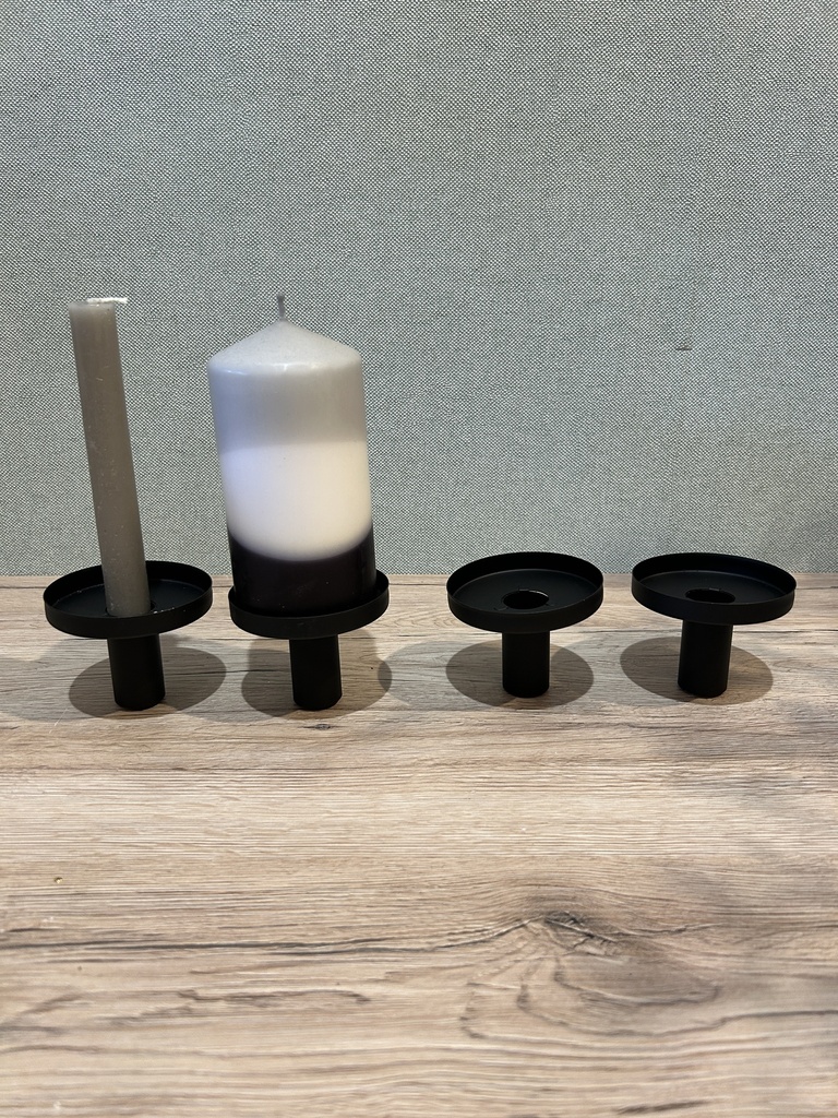 Kerzenhalter Cups schwarz