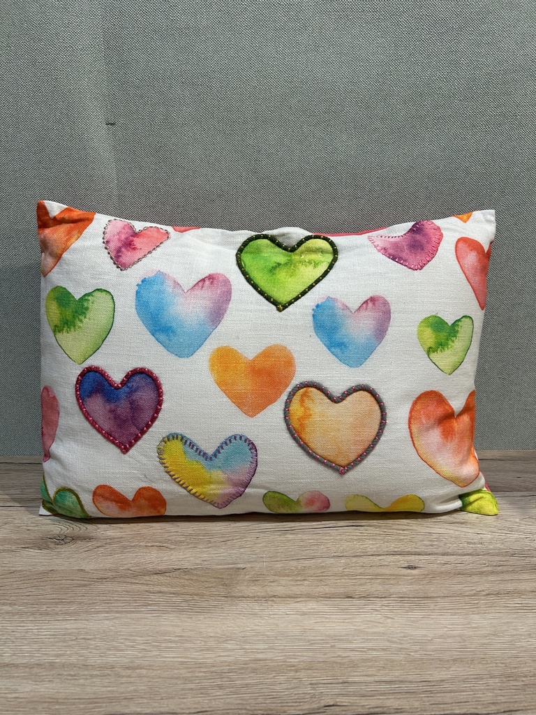 Kissen Herzmotiv mit Füllung