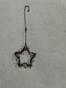 Sternhänger Draht schwarz