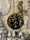 Weihnachtskugel schwarz gold
