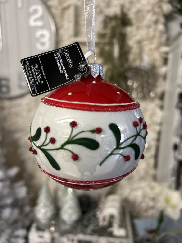 Weihnachtskugel Mistelzweig
