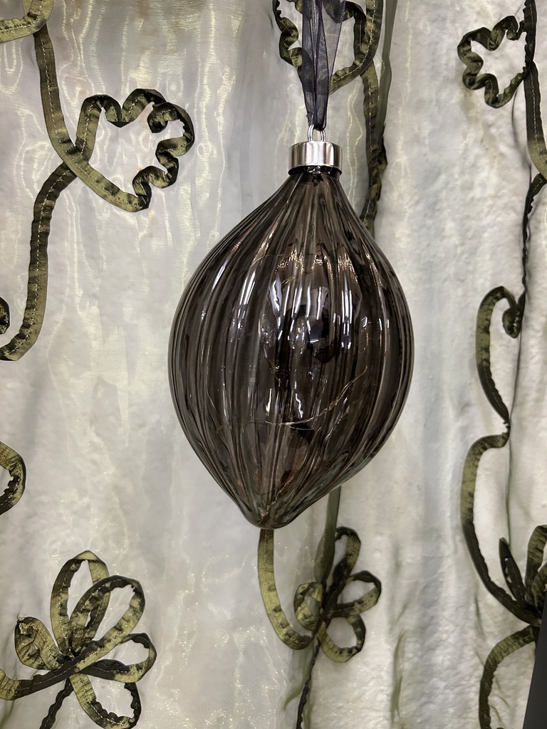 Tropfen beleuchtet 20 LED schwarz