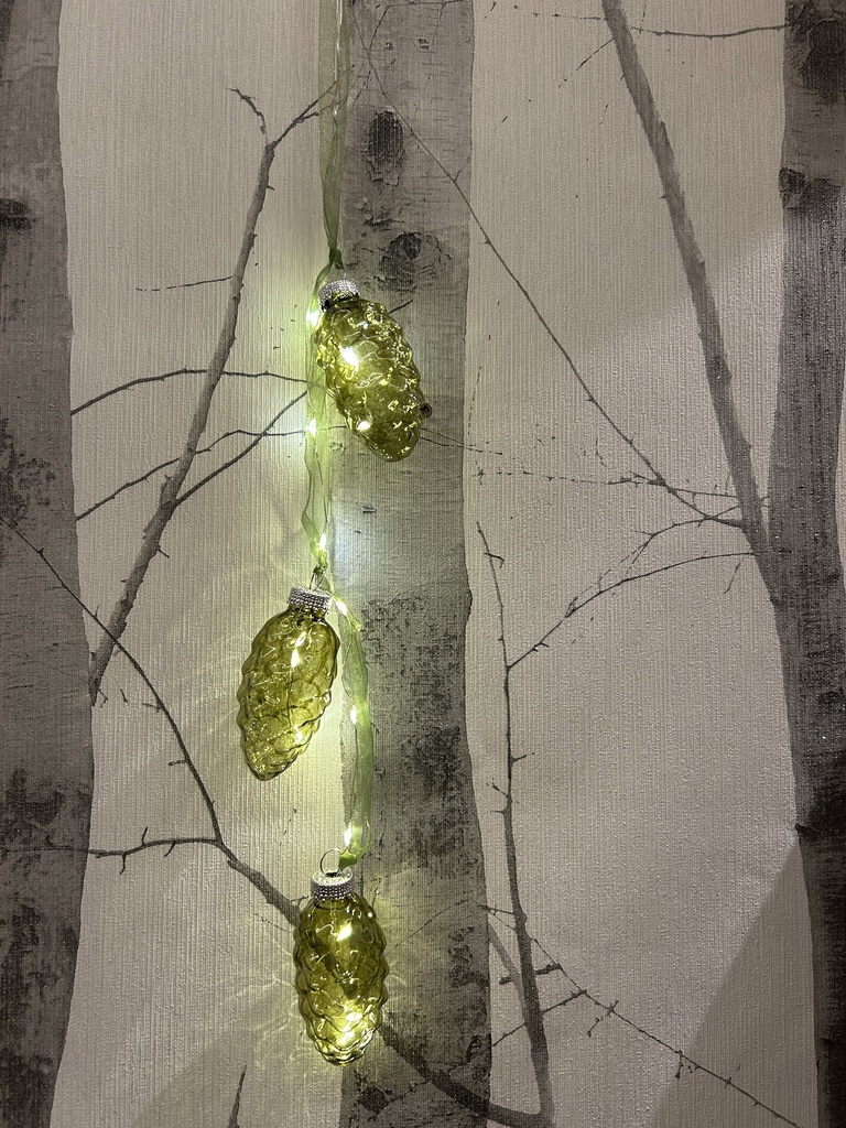 LED-Weihnachtszapfen grün