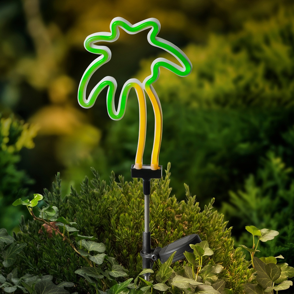 Solar Stabbeleuchtung Palme H 73 cm