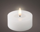 LED Wachskerze mit Flammeneffekt weiß