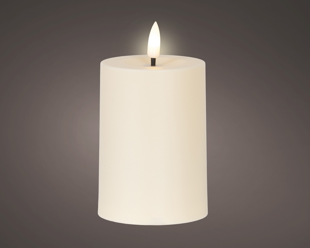 Solar Kerze Creme warmweiß