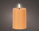 Solar Kerze Orange warmweiß