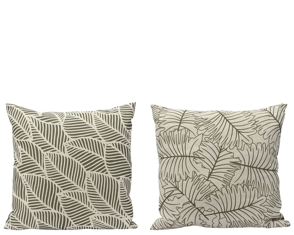 Outdoorkissen Blätter grün 45x45 cm