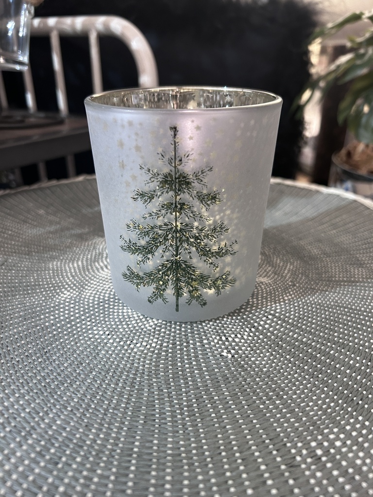 Windlicht Tanne Glas