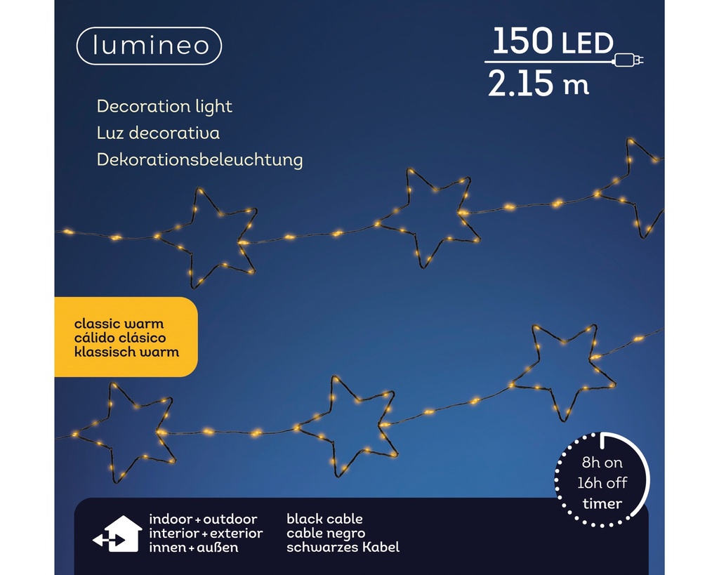 LED Sternen-Girlande 150 LED