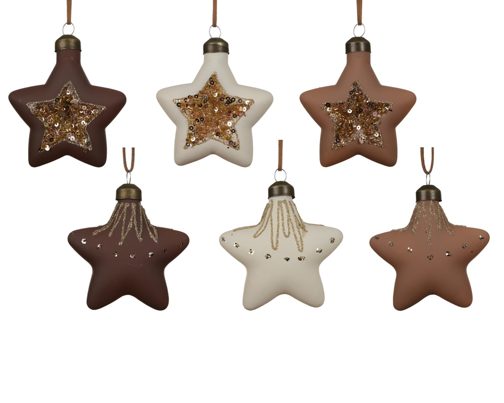 Christbaumschmuck Stern Glas